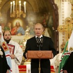 Vladimir Putin e i Patriarchi Alexey e Laurus