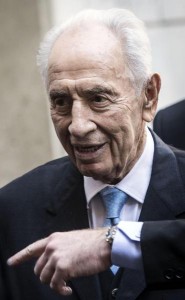 Shimon Peres all'Osteria Der Belli a Trastevere