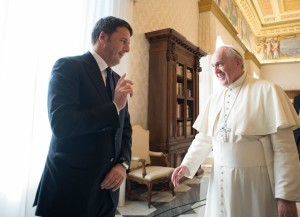 Pope Francis meets Renzi