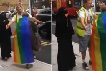 L'islamica in niqab non tollera il gay: sinistra in tilt